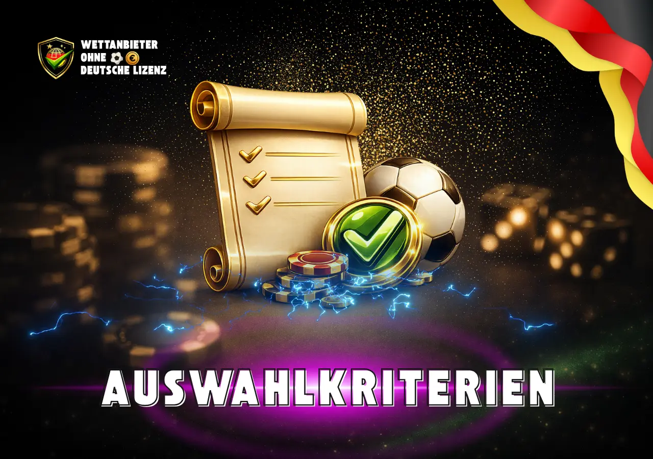 Kriterien Vergleich Wettanbieter Auswahl Sicherheit Bonus Zahlung